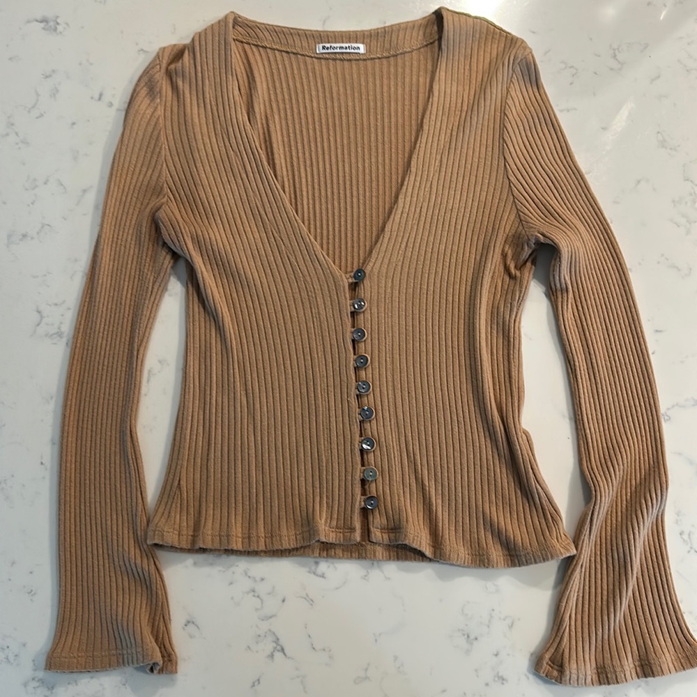 Reformation Geller Knit Top